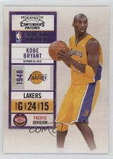 2010-11 Playoff Contenders Patches Kobe Bryant #1 HOF 9hx