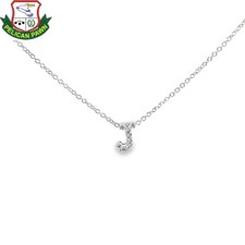 18" Diamond Necklace 9 Diamonds .054 Carat T.W. 18K White Gold 1.3dw PBR101760 