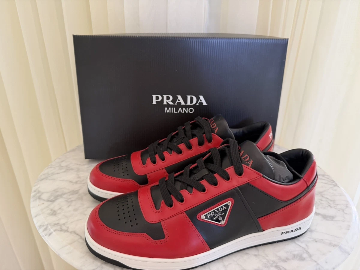 PRADA Leather Upper Red Casual Shoes for Men for sale | eBay