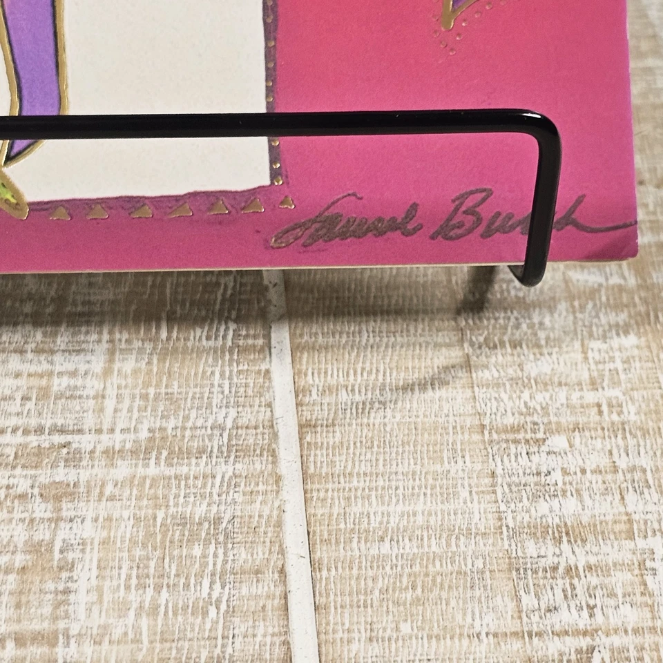 Anniversary Greeting Card Laurel Burch Pink Lovers Shakespeare Leanin Tree - Image 4 of 4