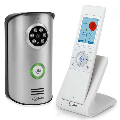 Grothe Türklingel Mit Kamera VD 720 - 1080p HD Video, Nachtsicht, App-Steuerung (Anthrazit)