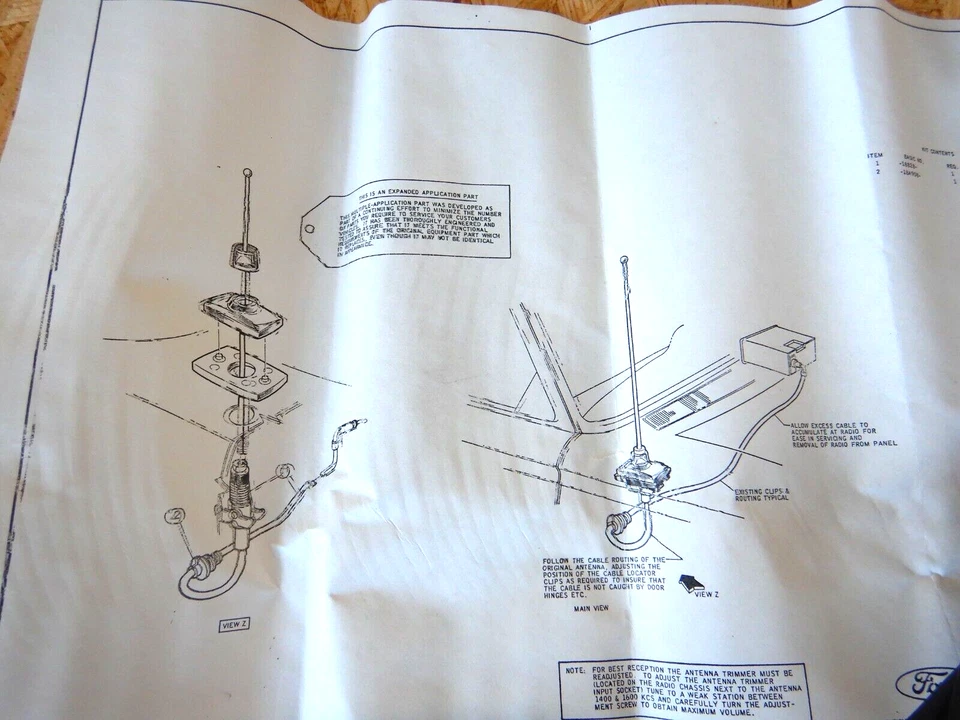 Kit Antena Original Ford Mustang C8ZZ-18813-B Original 1968-1973 #3728 Foto 2 de 4