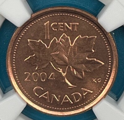 2004 Canada Copper Plated Zinc 1c Penny NGC MS 67 RD | eBay