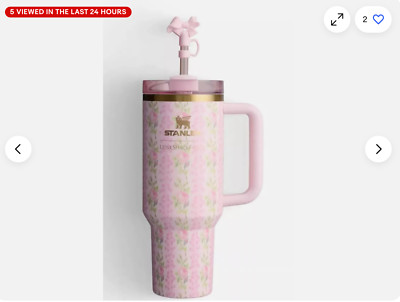 STANLEY X LOVESHACKFANCY QUENCHER 40 OZ BLOOMING HEIRLOOM PINK NIB