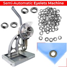 Grommet Punching Machine Auto Loading Semi-Automatic Vinyl Banner Eyelet Fixing