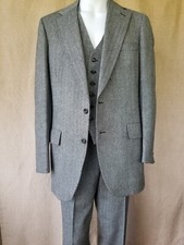 1960's AUSTIN REED Regent Street London Pure Wool 3-pc Mens Vintage Suit