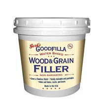Water-Based Wood & Grain Filler (Trowel Ready) - White - 1 Quart