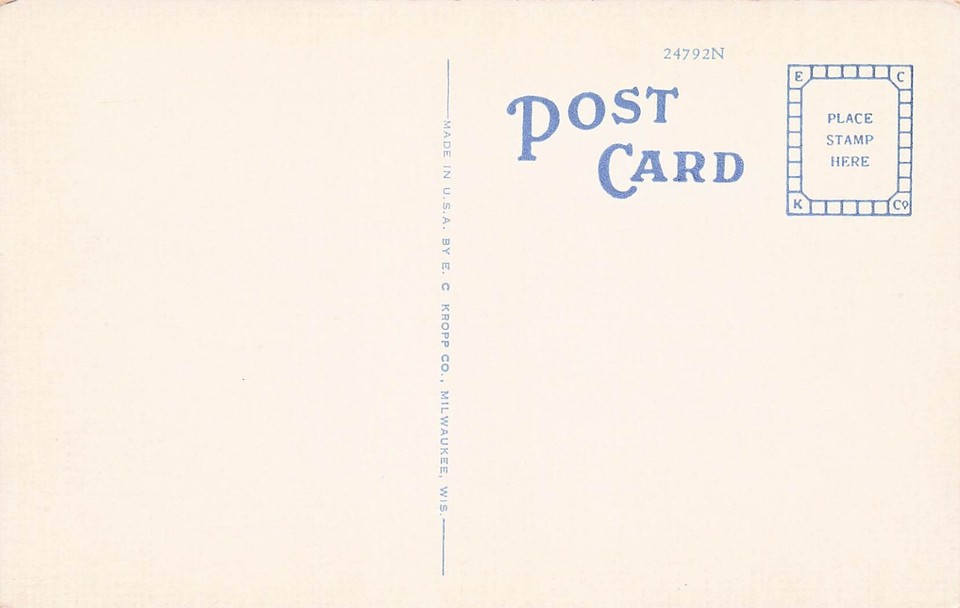 Fergus Falls Minnesota MN Otter Tail County Courthouse Linen Vtg