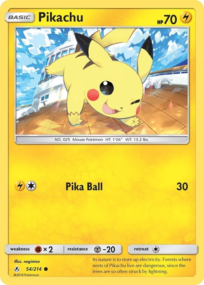 Pikachu 54/214 Sm-Unbroken Bonds - 1 of 1