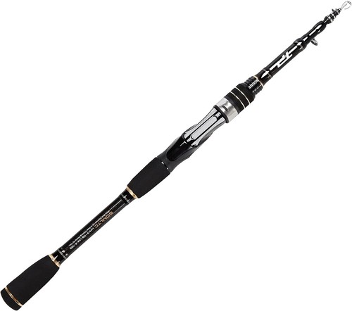Unique Bargains Black 18Ft 11 Sections Carbon Fiber Portable Fishing Rod Tackle Angling Rods