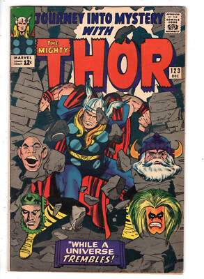JOURNEY INTO MYSTERY #123 (1965) - GRADE 6.5 - THOR ABSORBING MAN APPEARANCE