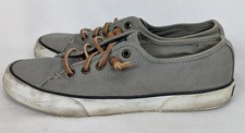 Sperry Top Sider Gray Canvas Slip On Shoes Womens Size 6 M