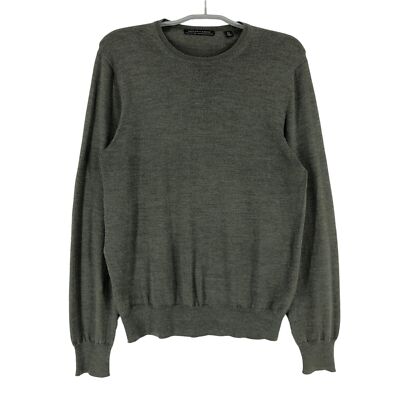 SAKS FIFTH AVENUE Rundhals Merino Wool Pullover Herren Größe M