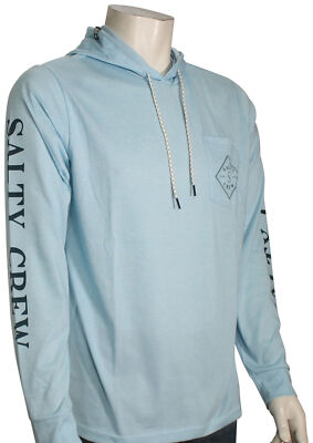 Salty Crew Tippet Pocket Tech Hoody - Light Blue - New