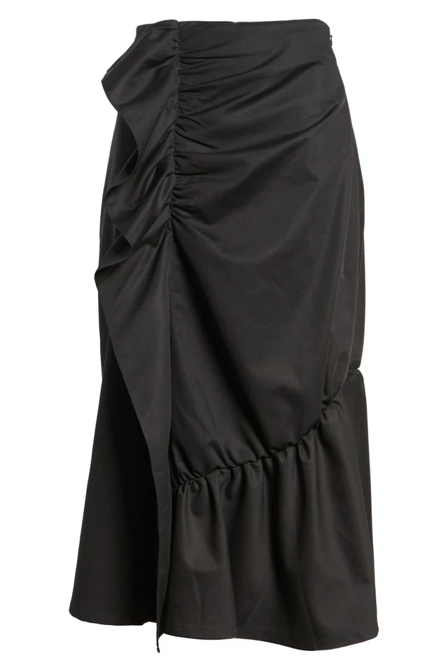 Halogen 153490 Women's Ruffle Front Skirt Petite Black Sz. 2P - Image 3 of 3