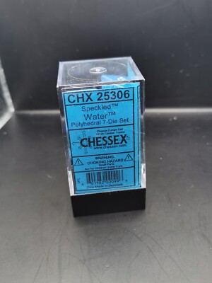 Chessex Speckled Water Polyhedral 7-Dice Boxed Set CHX25306