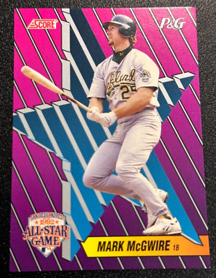 1992 Score - Mark McGwire - Procter & Gamble - Oakland Athletics #2