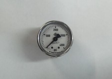 McDaniel Controls 1-1/2" Dial 0-4000 psi Gauge, 1/8" Center Back Mount, SS Case