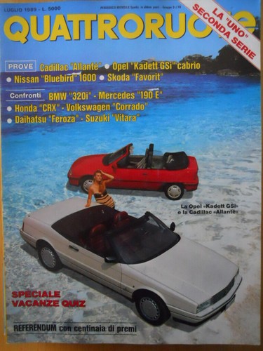 Vierrad 405 1989 - Test BMW 320i Mercedes 190E Cadillac Allant �� [Q40]