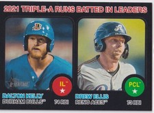 2022 Heritage Minor League Edition Black Border /50 Drew Ellis Dalton Kelly #63
