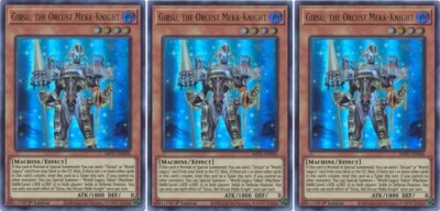 3X GIRSU, THE ORCUST MEKK-KNIGHT 3X * 1ST EDITION ULTRA RARE MP21