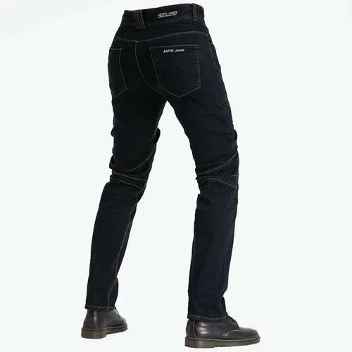 Men Motorcycle Jeans Motorbike Casual Stretch Skinny Slim Fit Pants With Armors- - Picture 12 of 18