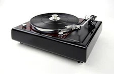 Restored Thorens TD 150 Turntable Bordeaux Red