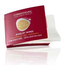 Connoisseurs Jewelry Wipes Gold and Silver Cleaner 25 Count