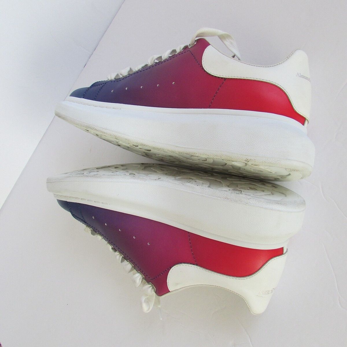 Alexander Mcqueen unisex oversized multicolored leather designer