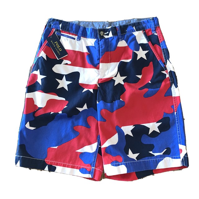 polo flag shorts