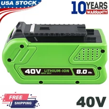 8.0Ah Lithium Battery For Greenworks 40V Volt G-MAX 29462 29482 29252 29472 US