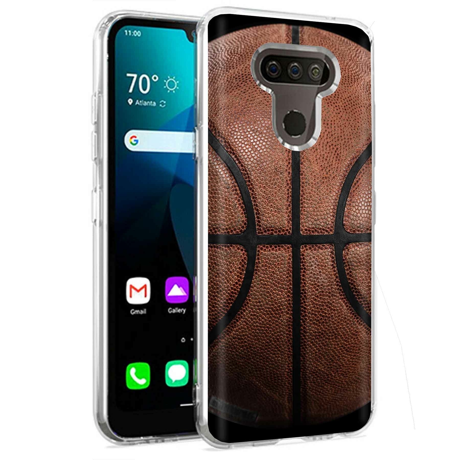 Phone Case for LG Harmony 4,Xpression Plus 3,K40S, Old Basketball Print