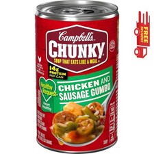 Campbell's Chunky Soup, Gumbo per pollo e salsiccia a richiesta sana, lattina da 18,8 once