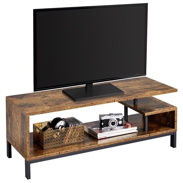 Tv Schrank Lowboard Fernsehtisch Unterschrank Fernsehschrank Industriestil Braun-image
