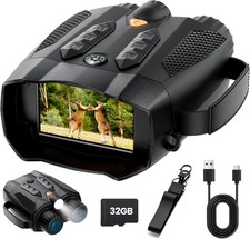 Night Vision Goggles for Adults 4k Tactical Binoculars with Camera - Infrared