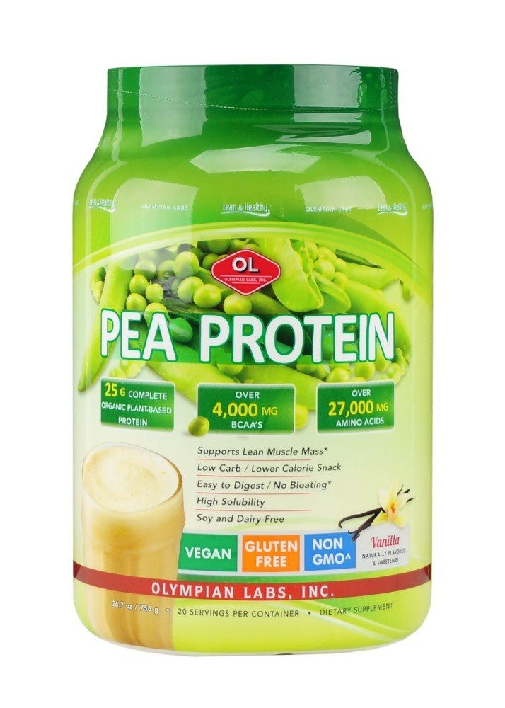 Olympian Labs Lean and Healthy Pea Protein-Vanilla 1,77 фунта в порошке