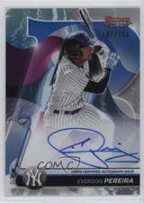 2020 Bowman's Best of Blue Refractor 107/150 Everson Pereira #B20-EP Auto 0ld5