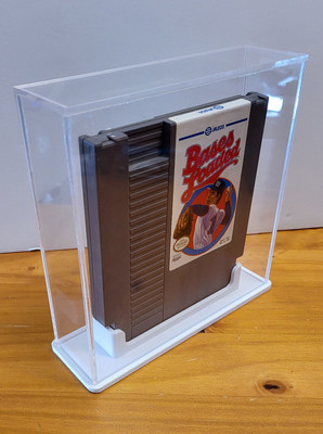 Custom Nintendo Acrylic Game Cartridge Display Stand - NES Collector Shelf Mount