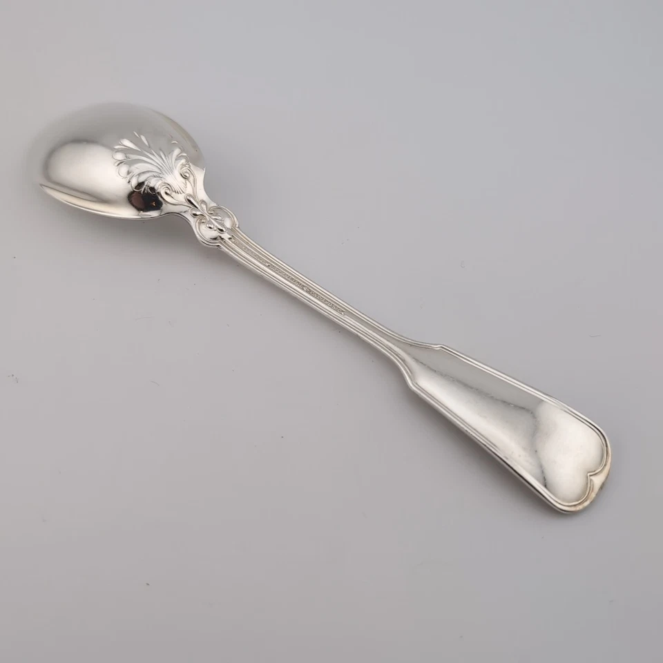 Tiffany Shell & Thread Sterling Silver Ice Cream Spoon - 5 5/8" - w/Monogram - Image 2 of 4