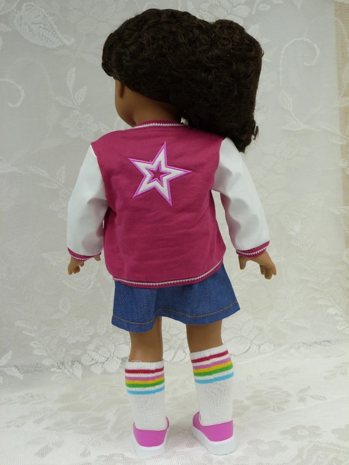 New Star Squad Outfit Truly Me American Girl Doll Skirt Shoe Jacket Meet Clothes - Image 4 of 4