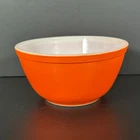 Vintage PYREX 402 ORANGE Milk Glass Nesting Mixing Bowl 1.5 Quart Made in USA