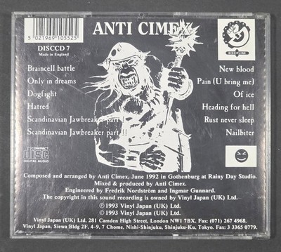 Anti Cimex - Scandinavian Jawbreaker CD (Made In England) DISCCD 7