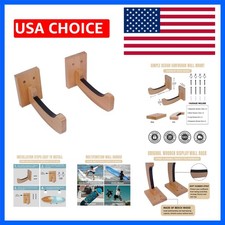 Surfboard Wall Mount Wooden Surf Board Wall Racks for Storage and Display You...