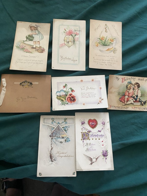 lot of 8 antique post cards