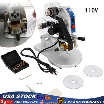 Manual Hot Foil Stamping Machine Ribbon Coding Date Batch Character Code Printer