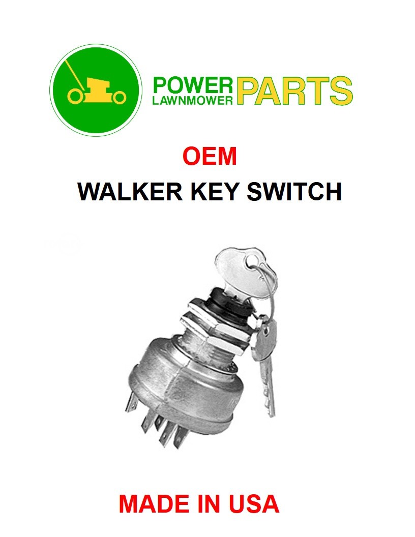 OEM Switch & Keys For Walker 8960-15 Lawn Mower Made in USA