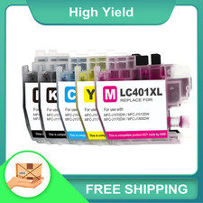 LC401XL Ink Cartridge replacement for Brother LC401 MFC-J1010DW MFC-J1012DW Lot