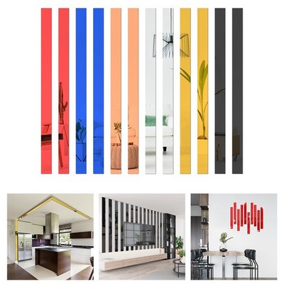 Für Acryl Aufkleber Streifen 5x20cm 10 Stück für Wand Taille für dekor