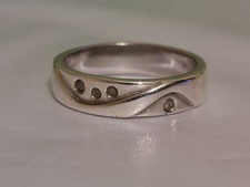 Hot Diamonds 925 Silver Ring Size P, 4.8g /D