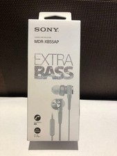 Sony MDR-XB55AP White Wired In-Ear Headphones Earphones Mic Remote OEM